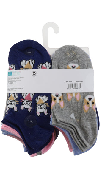 Charlotte Girls Dogs 20pk No Show Socks