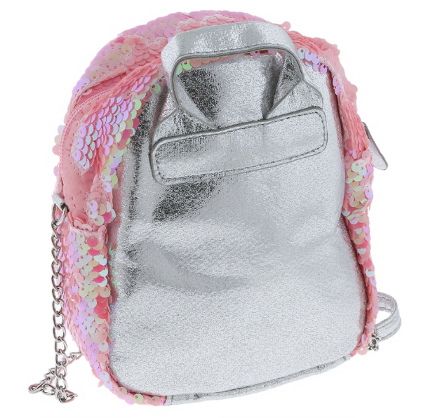 Reversible Sequin Cross Body Mini Backpack