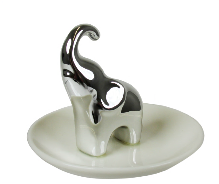 3D Elephant Ceramic Trinket Tray – Capelli New York