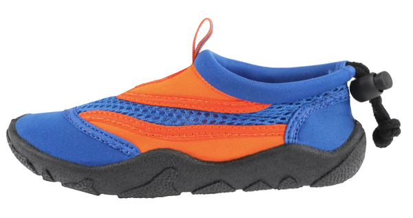 Boys Blue and Orange Aqua Shoes