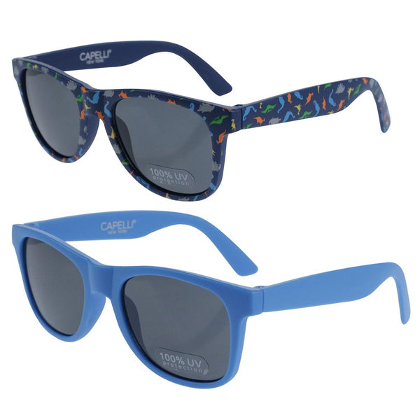 Infant Boys Dino Printed 2pk Wayfarer Sunglasses