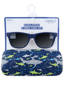 Deep Sea Sharks Sunglasses & Case Set
