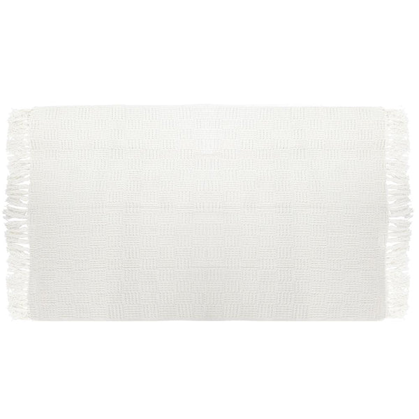 Woven Throw with Fringe