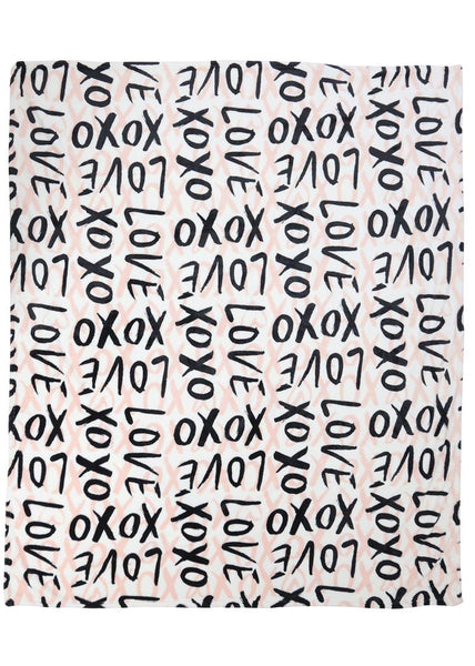 XOXO Love Micro Cozy Throw Blanket