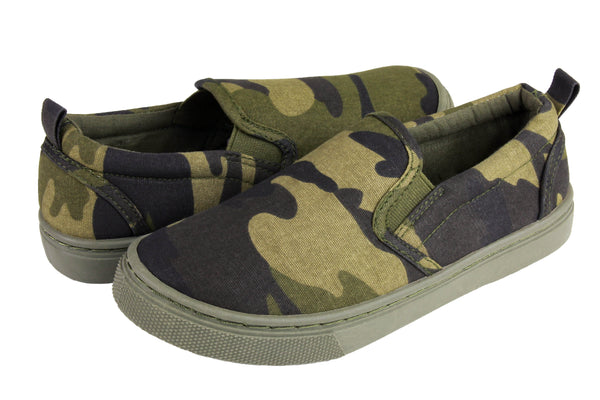 Boys Camouflage Slip-On Sneaker