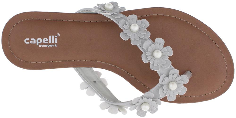 White flower flip flops on sale