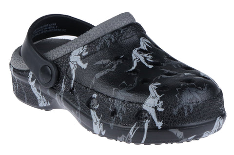 Boys Two Tone Dino Printed Injected EVA Clog with Backstrap