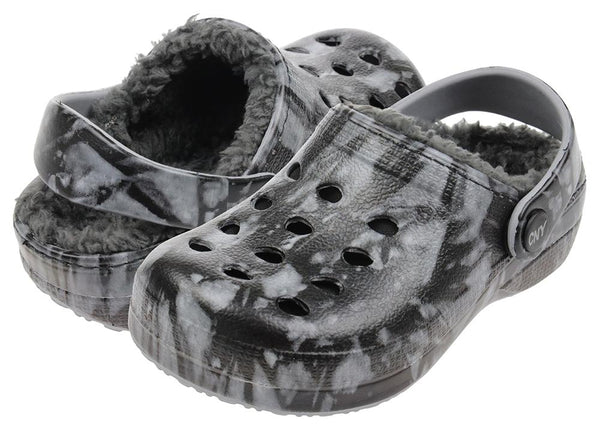 Toddler Boys Tie Dye Printed Clog with Faux Berber Lining