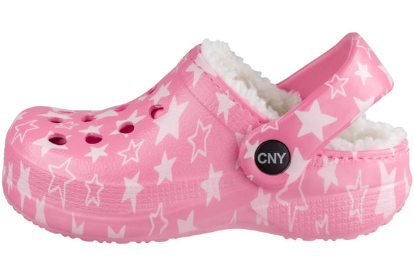 Girl Star Printed Injected EVA Clog with Faux Berber Lining
