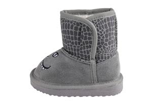 Toddler Boys Faux Suede Boot with Dino Embroidery