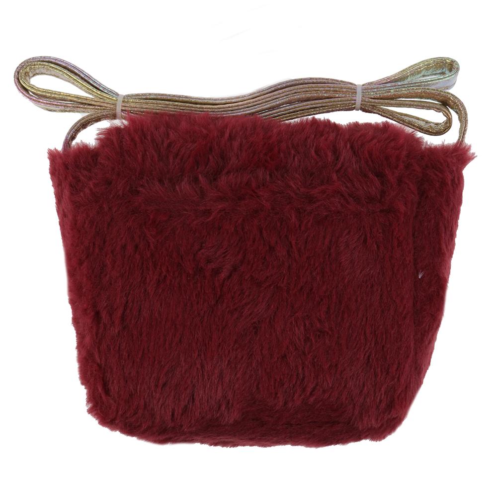 Girls Mini Faux Fur Cross Body Bag