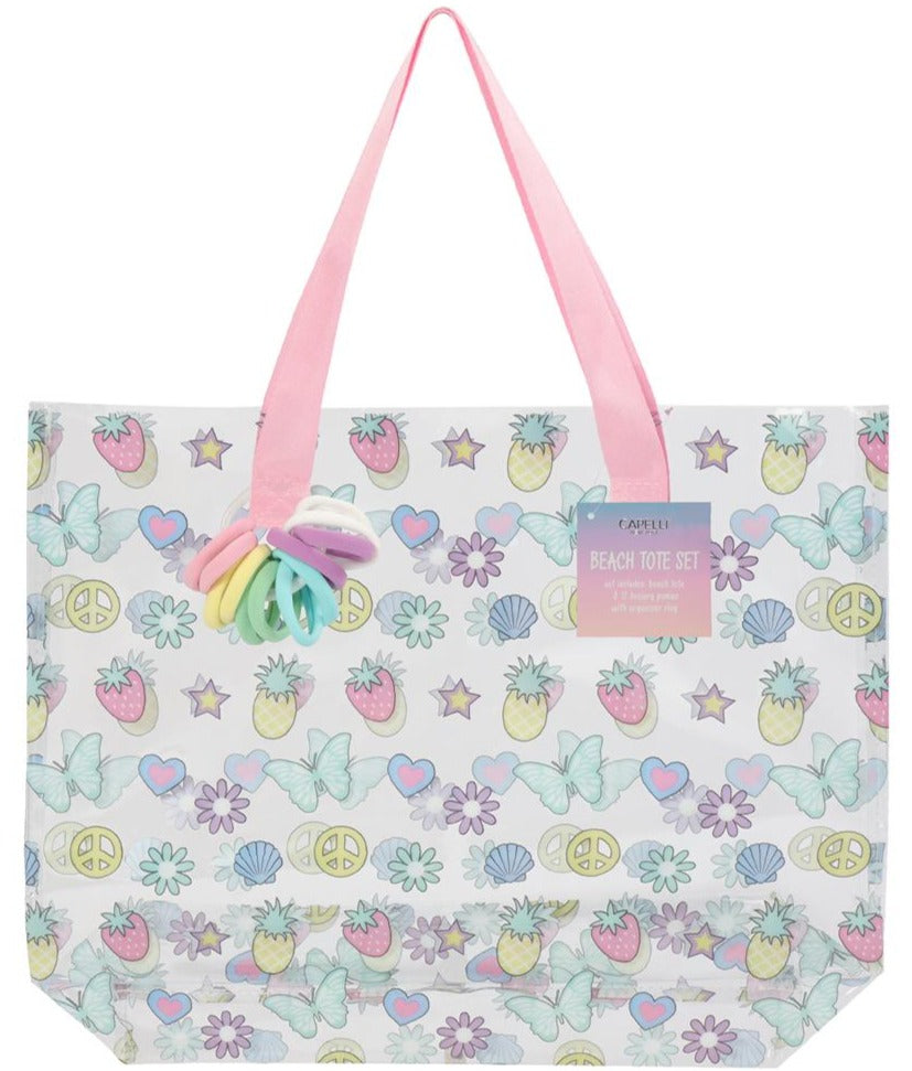 Girls Mixed Icon Jelly Tote Set