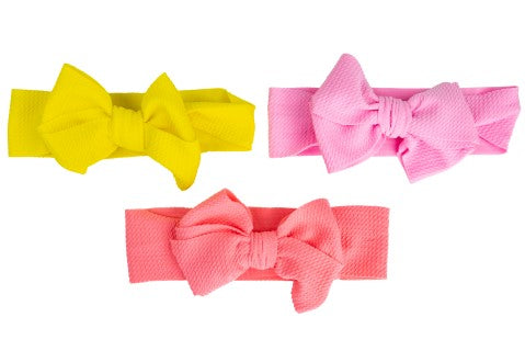 Infant 6-pc. Oversized Solid Bow Headwrap Set