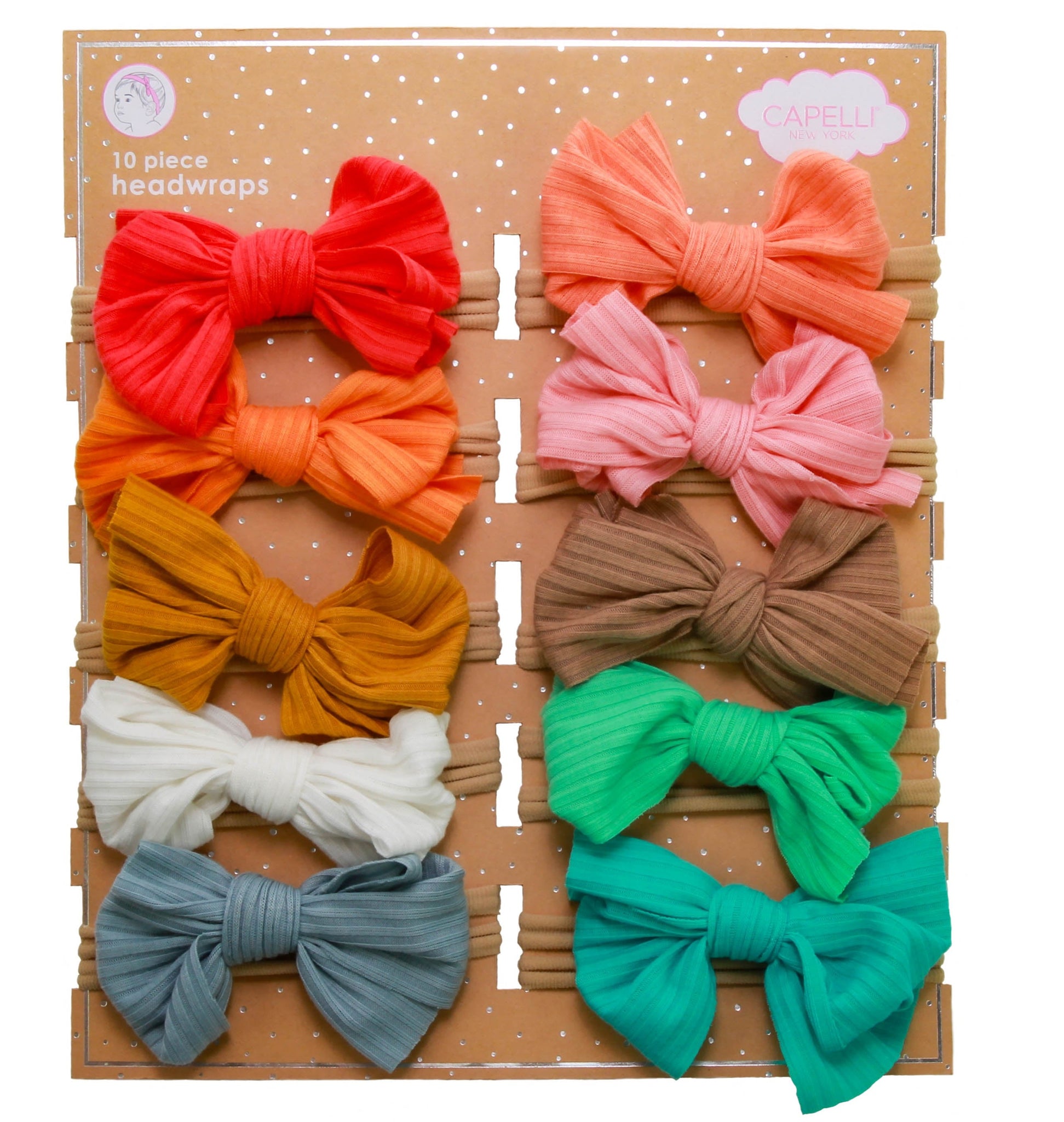 Infant Girls 10 Pack Bow Set