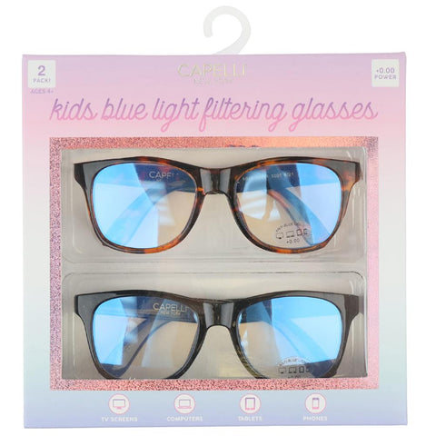Kids 2 Pack Blue Light Filtering Glasses