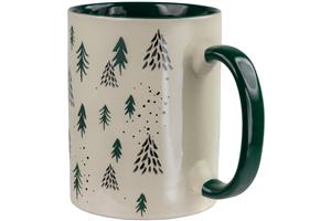 Forest with Debossed Trees Tall Can Mug