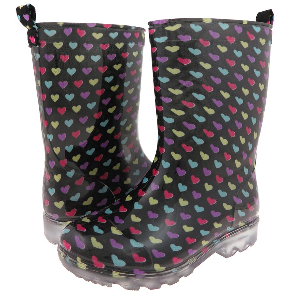 Girls Hearts Jelly Rain Boot Capelli New York