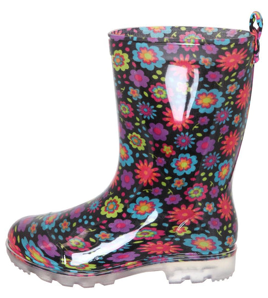 Girls Floral Jelly Rain Boot