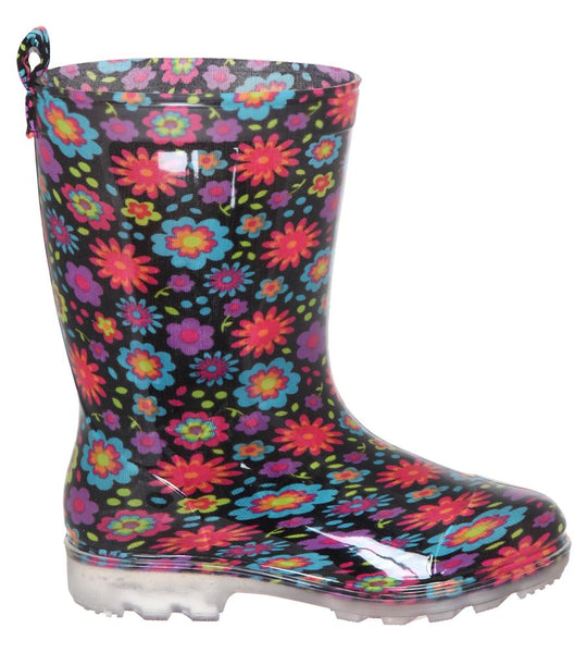 Girls Floral Jelly Rain Boot