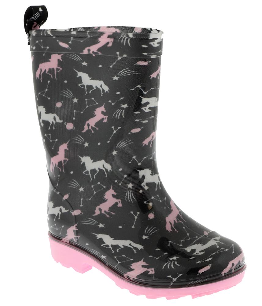 Girls Outer Space Unicorn Rain Boot