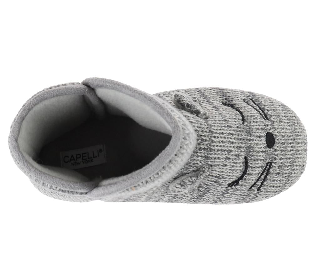 Ladies Knit Sleeping Mouse Slipper Boot – Capelli New York