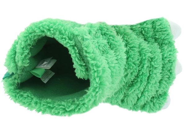 Toddler Boys Faux Berber Claw Slipper Boot with 3D Parts