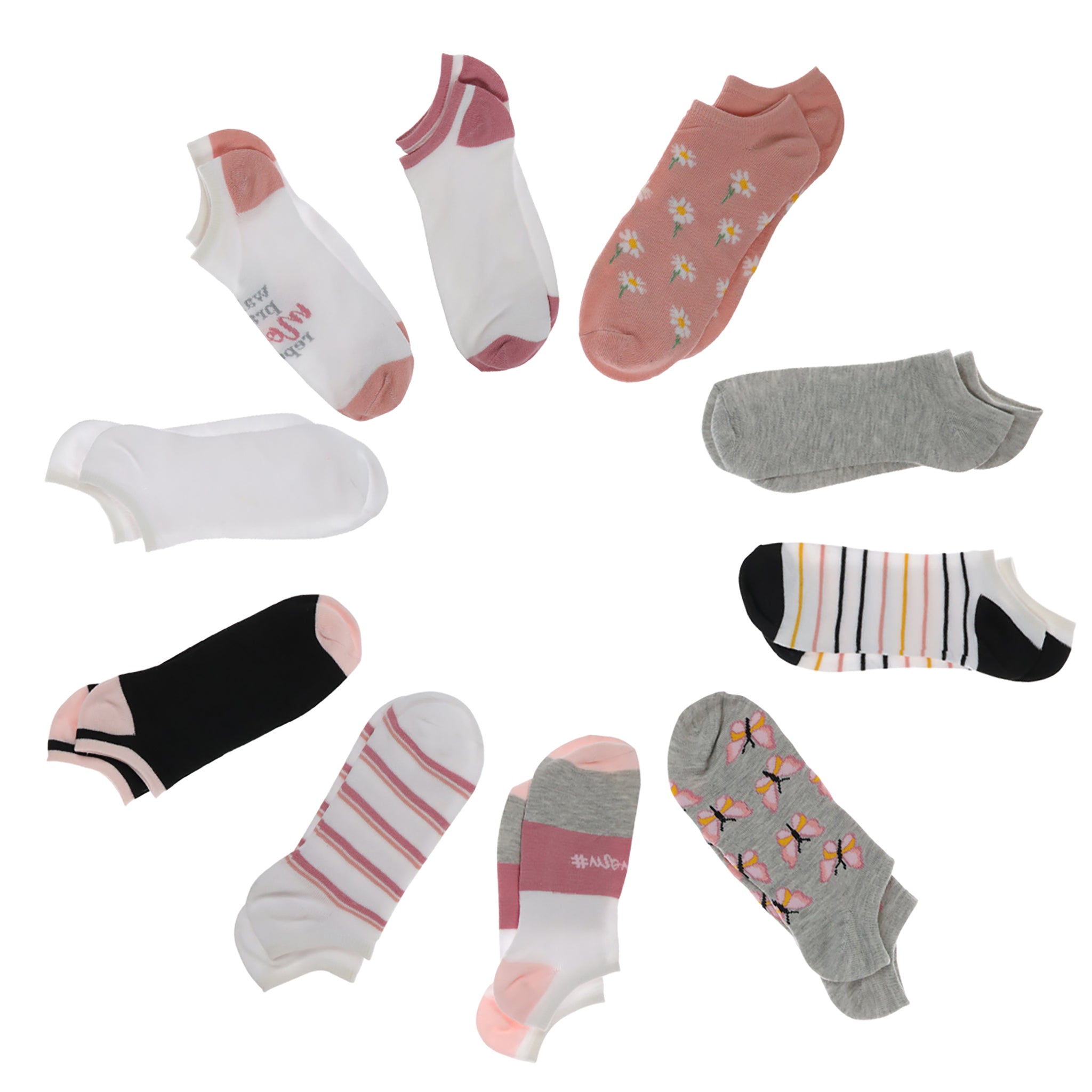 Mom 10 Pack No Show Socks – Capelli New York