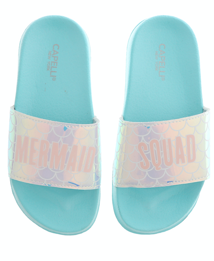 Girls Mermaid Squad Slip-On Slide Sandal