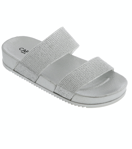 Glitter two strap sandals on sale