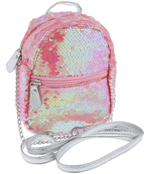 claires mini backpack Reversible Sequin Cross Body Mini Backpack – Capelli New York