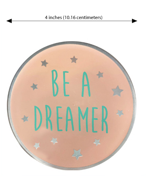 "Be a Dreamer" Glass Trinket Tray