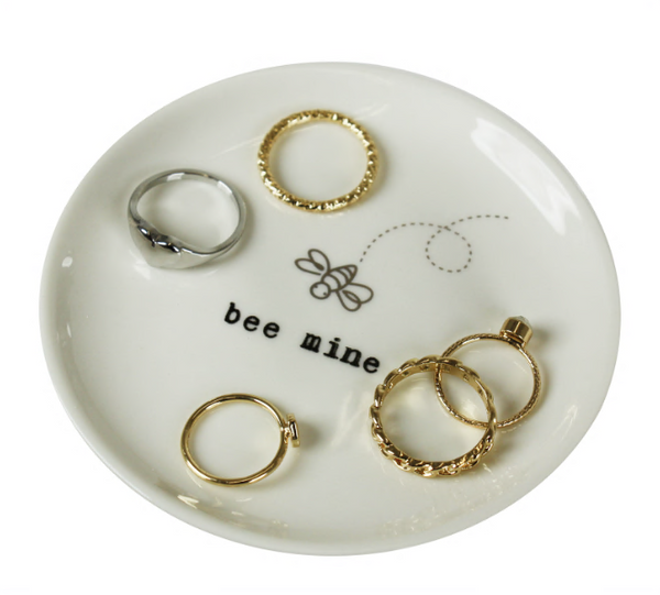 "Bee Mine" Ceramic Trinket Tray