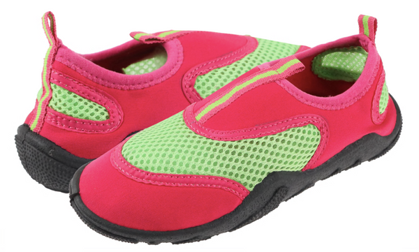 Girls Pink and Green Aqua Shoe