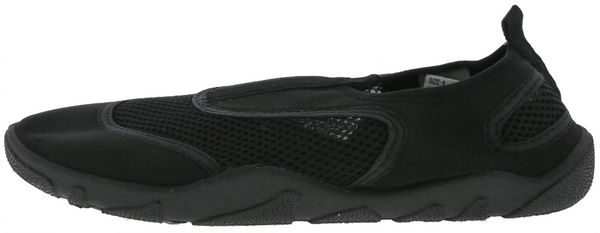 Men's Solid Black Aqua Shoes