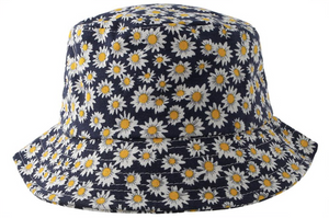 Bucket Floral Capelli Hat – York Navy New