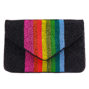 Rainbow clutch purse hotsell